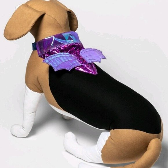 Hyde & EEK! Boutique Purple Dragon Dog Collar Slide Bandana - Picture 3 of 3